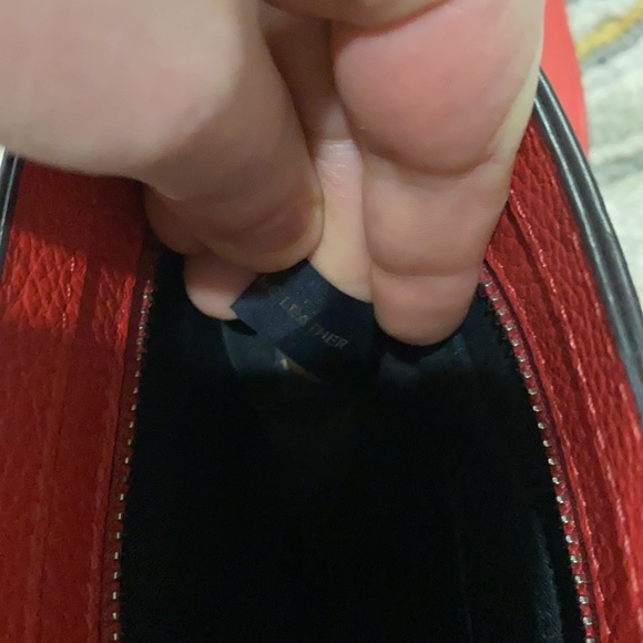 💕Rebecca Minkoff red leather shoulder bag EUC 💕 - Picture 15 of 16